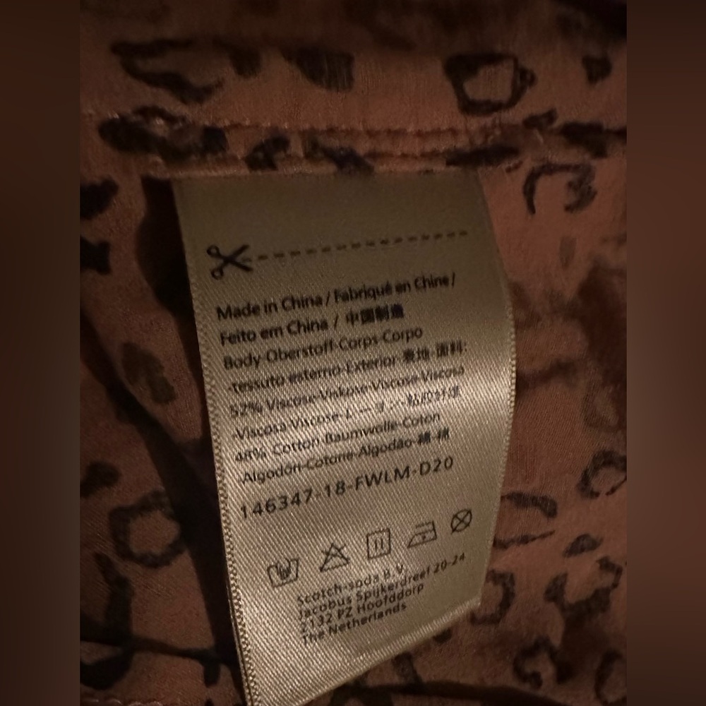 Scotch & Soda Cheetah Print Pattern Long Sleeve B… - image 6